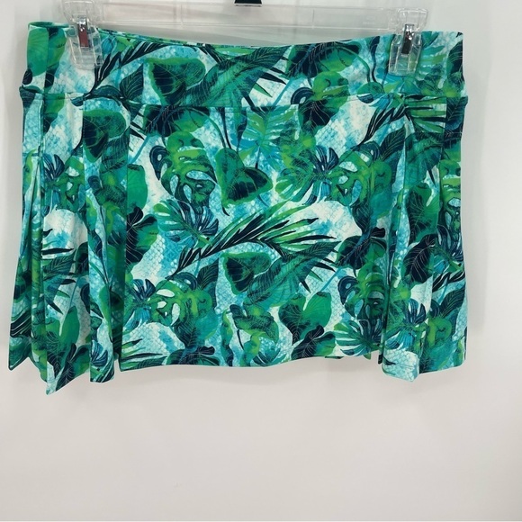 TOMMY BAHAMA Women's Golf Floral Pleated Skort Size XL Pull On Skirt Stretch - Picture 6 of 8